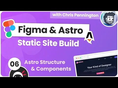 Create Static Website with Figma & Astro #6: Astro Structure/Component
