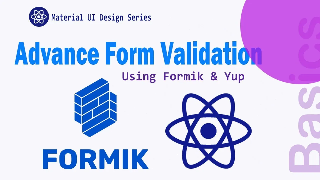 How to Advance Validate React form using Formik and Yup