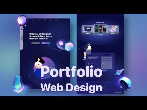 How to Design a Portfolio web UI from Scratch in Figma