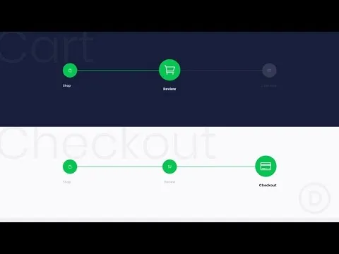 How to Design a Checkout Process Navigation Menu in Divi