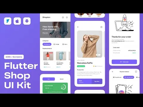 FlutterShop | Create a Premium Ecommerce UI Kit for Flutter
