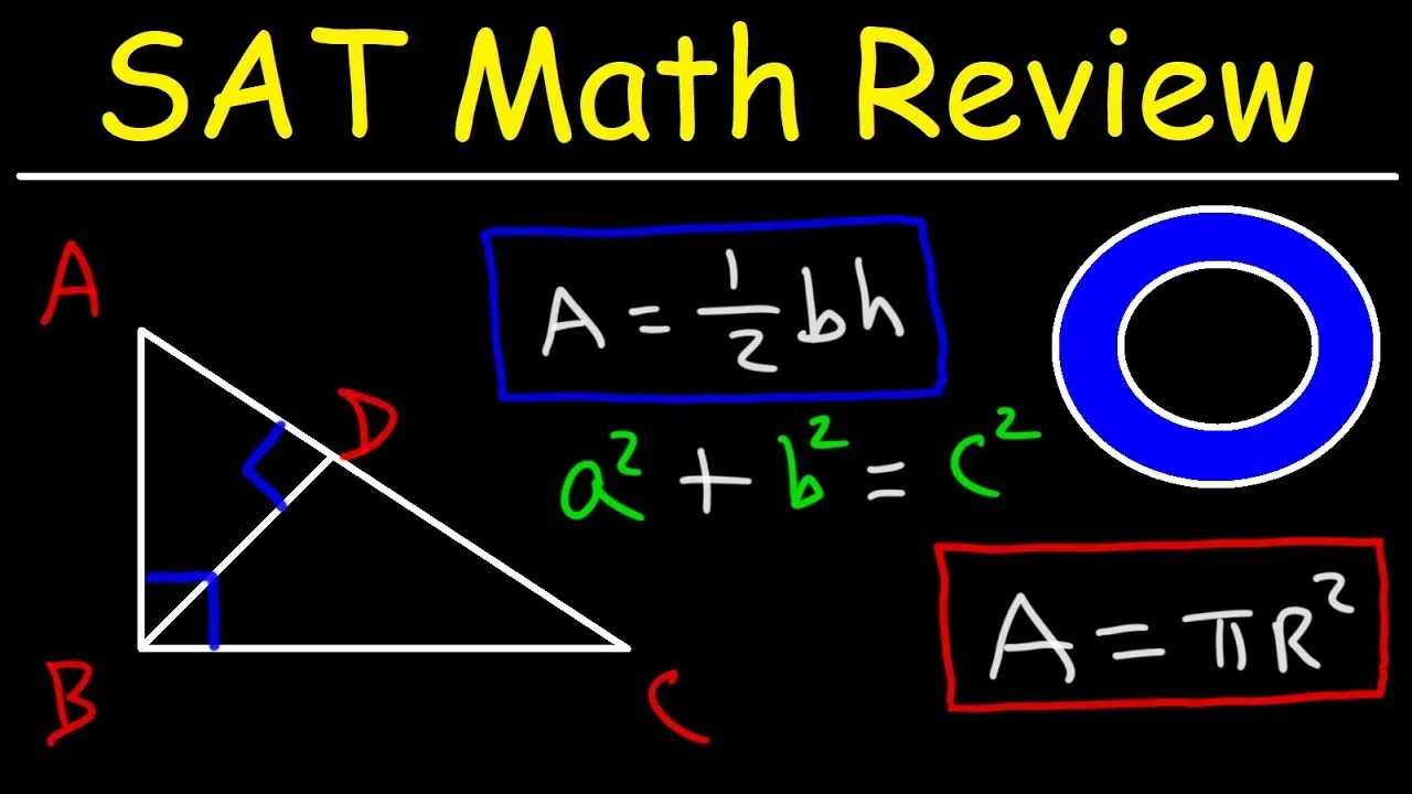 SAT Math Test Prep Online Crash Course Algebra & Geometry Study Guide Review