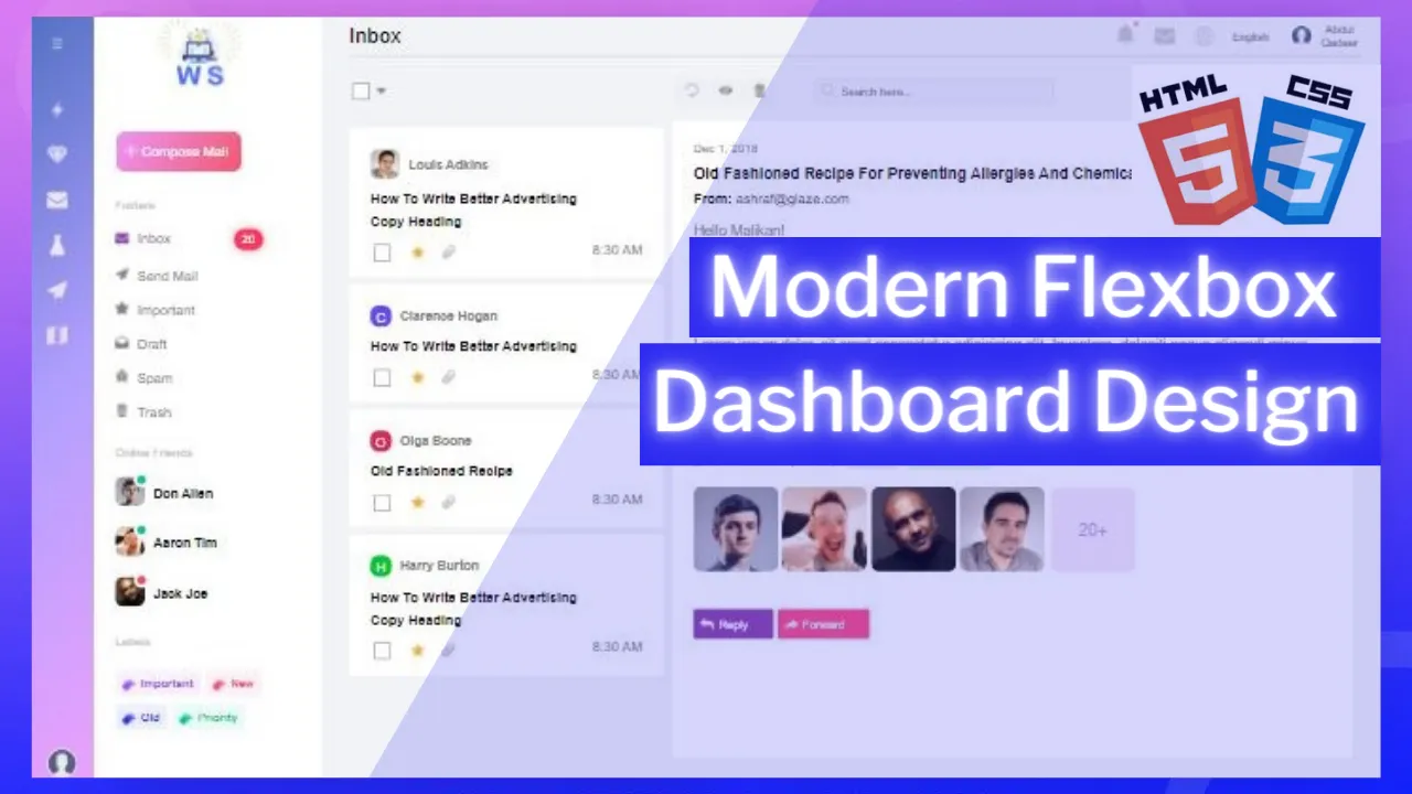 Flexbox Web Design: Modern Dashboard Design With Flexbox 