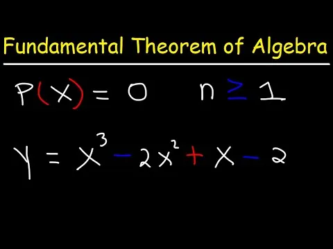 Algebra Course: Fundamental Theorem of Algebra