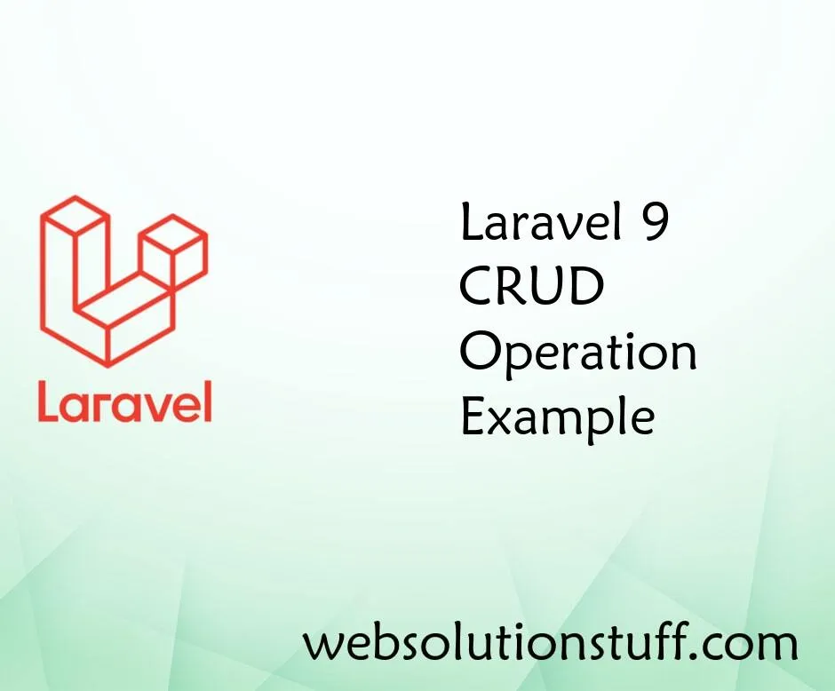 Laravel 9 CRUD Operation Example