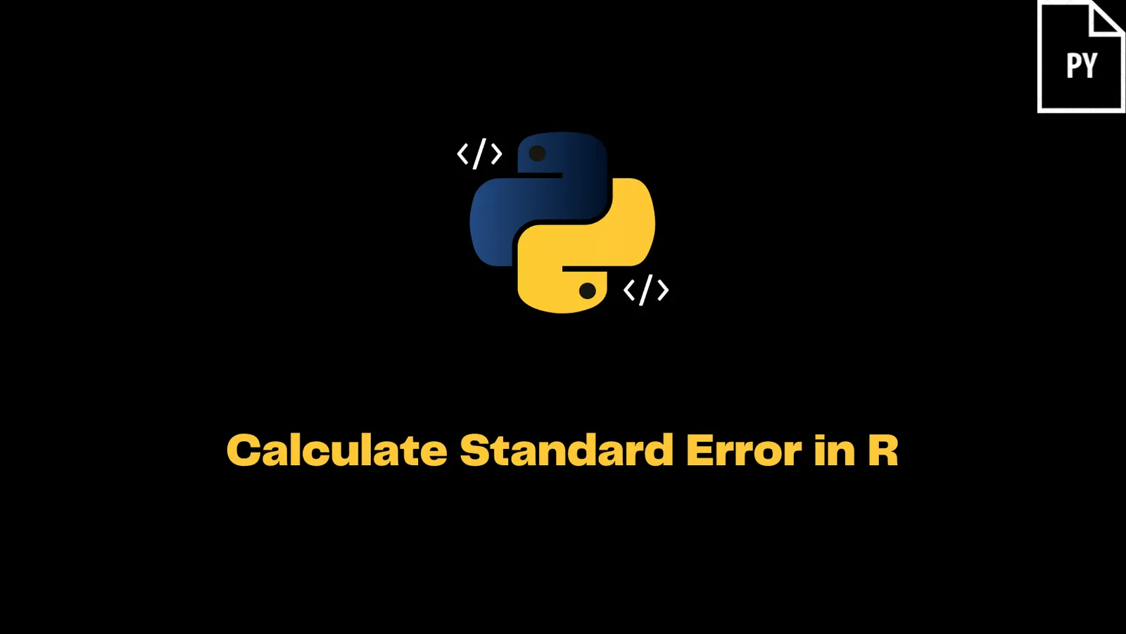 Calculate Standard Error in R - ItsMyCode