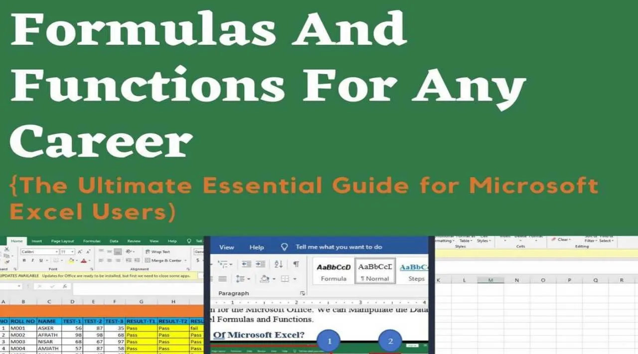 Most Essential Excel Formulas and Functions for Any Career (PDF Book for FREE Download)