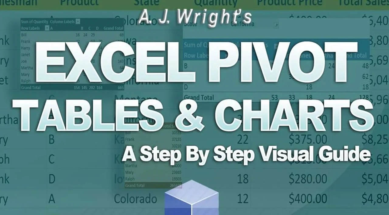 Excel Pivot Tables & Charts: A Step By Step Visual Guide (PDF Book for FREE Download)
