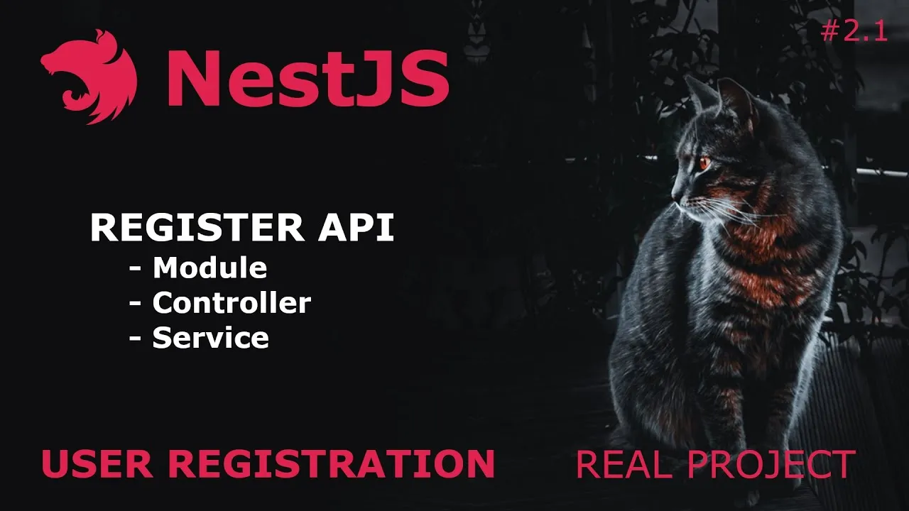 User Register Rest API, Creating Module, Controller & Service - NestJS