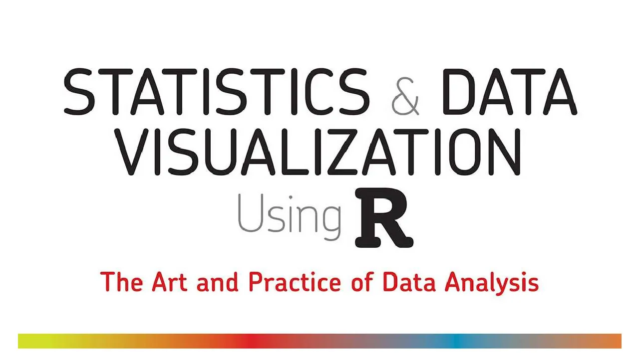 Statistics and Data Visualization Using R (PDF Book for FREE Download)