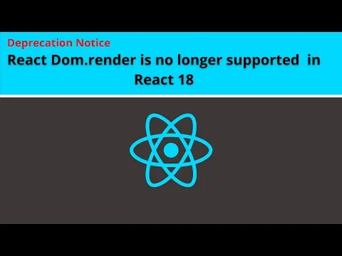 ReactDOM.render Is No Longer Supported in React 18 Fixed