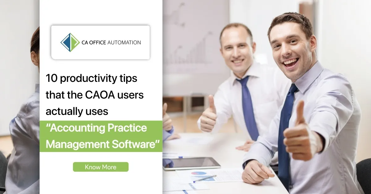10 productivity tips : ‘Accounting Practice Management Software’ 