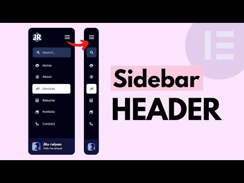 How to Create A Elementor Sidebar Header in Your WordPress Website