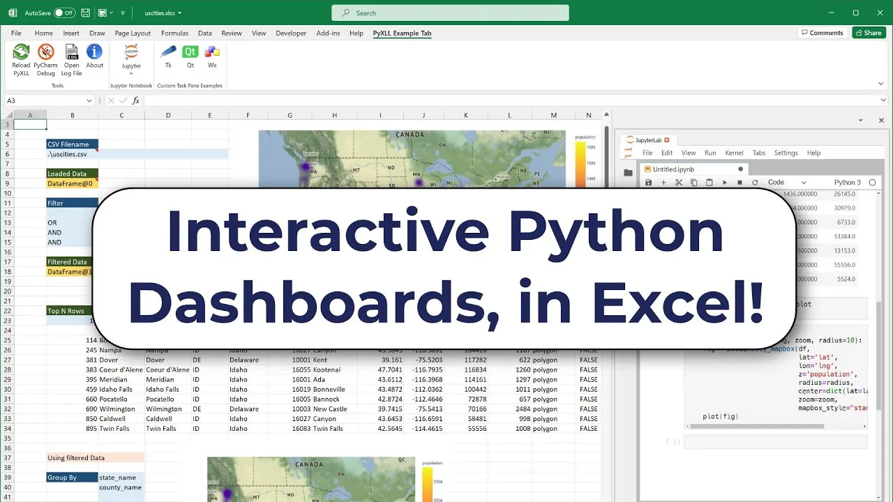 How to Create Interactive Excel Dashboards with Python