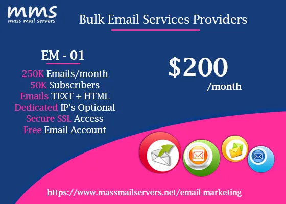 Cloud Smtp Servers | Bulk Email Service - Mass Mail Servers