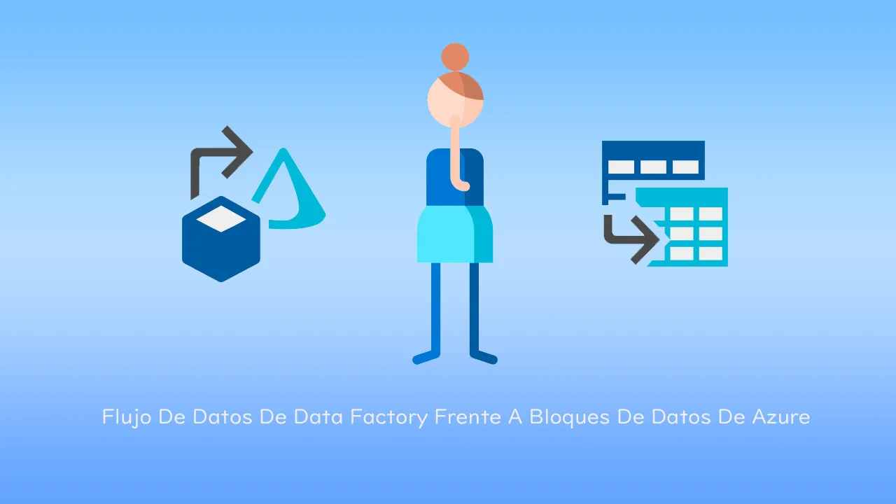 Flujo De Datos De Data Factory Frente A Bloques De Datos De Azure