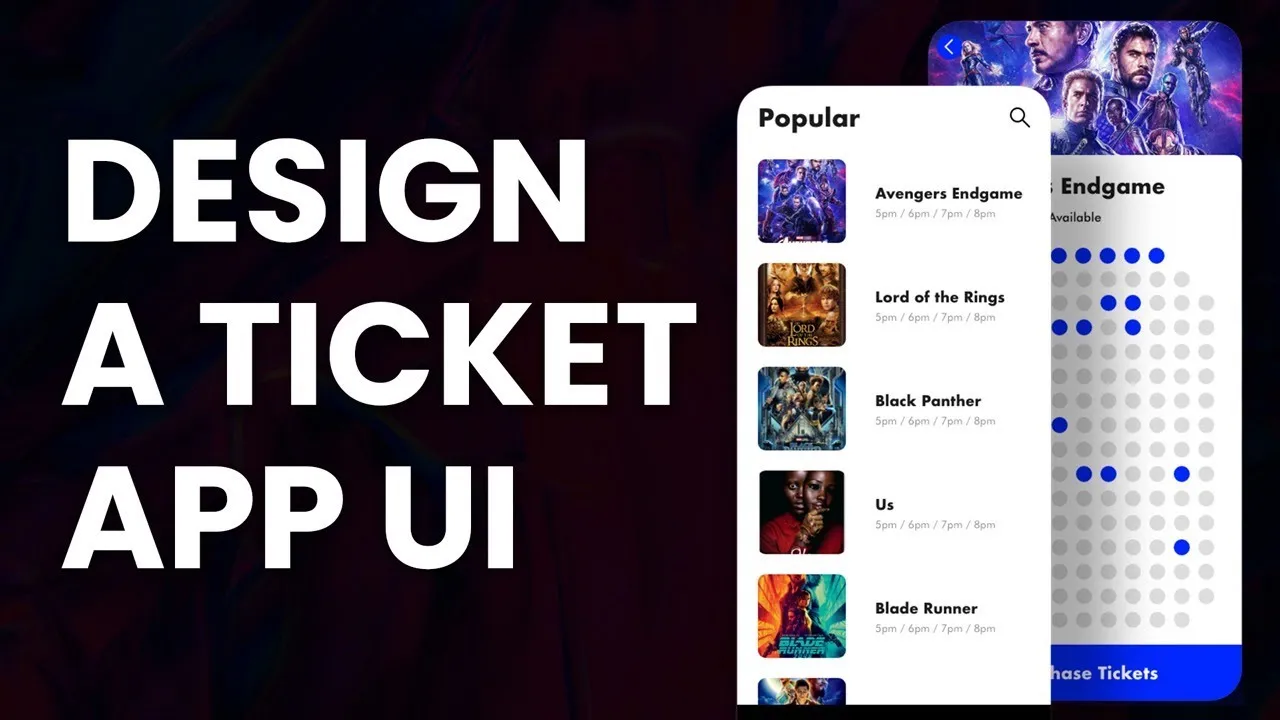 How to Design & Prototype a Movie Ticket App in Adobe XD