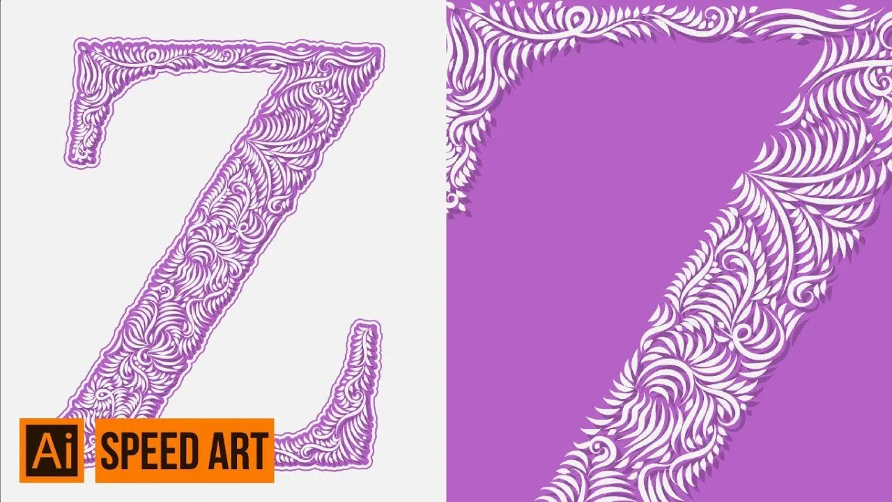 How to Create A Drop Cap Of Letter Z in Adobe Illustrator
