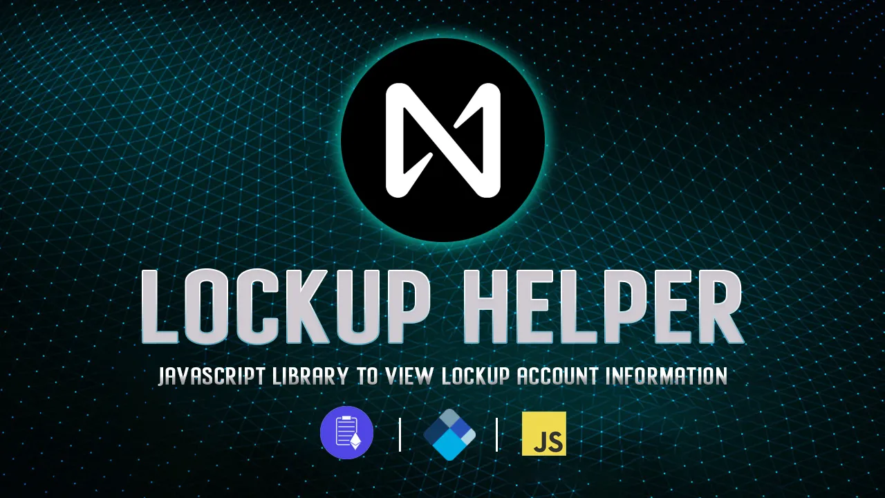 Javascript Library to View Lockup Account information for Near