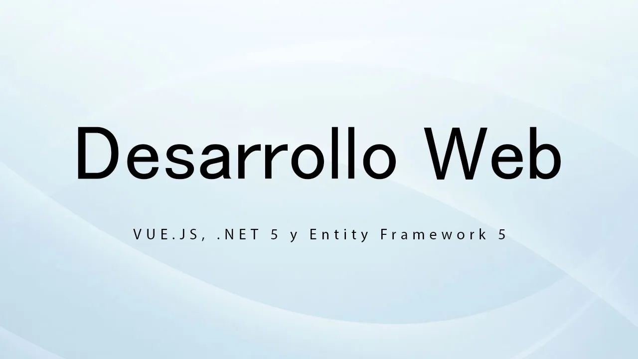 Desarrollo Web con VUE.JS, .NET 5 y Entity Framework 5