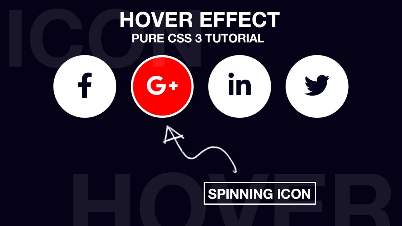 How to Create a CSS 3 Spinning Social Icons on Hover