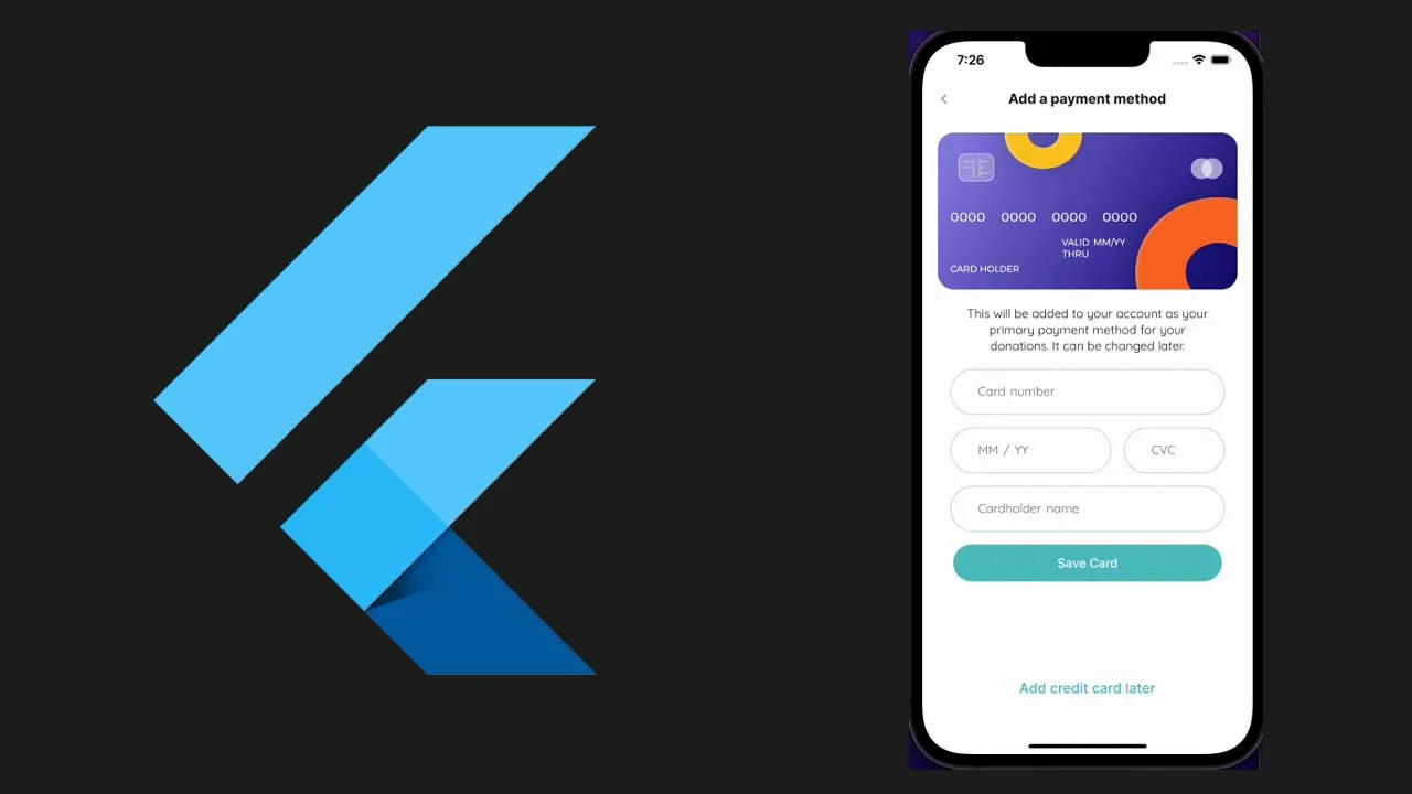 A Credit Card Widget for Flutter Application