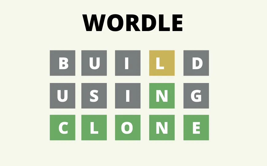 The popularity of the Wordle game and a way to make an own Wordle game