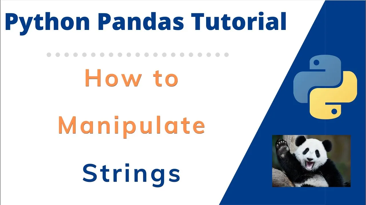 How to Manipulate Strings in Python Pandas DataFrame Series