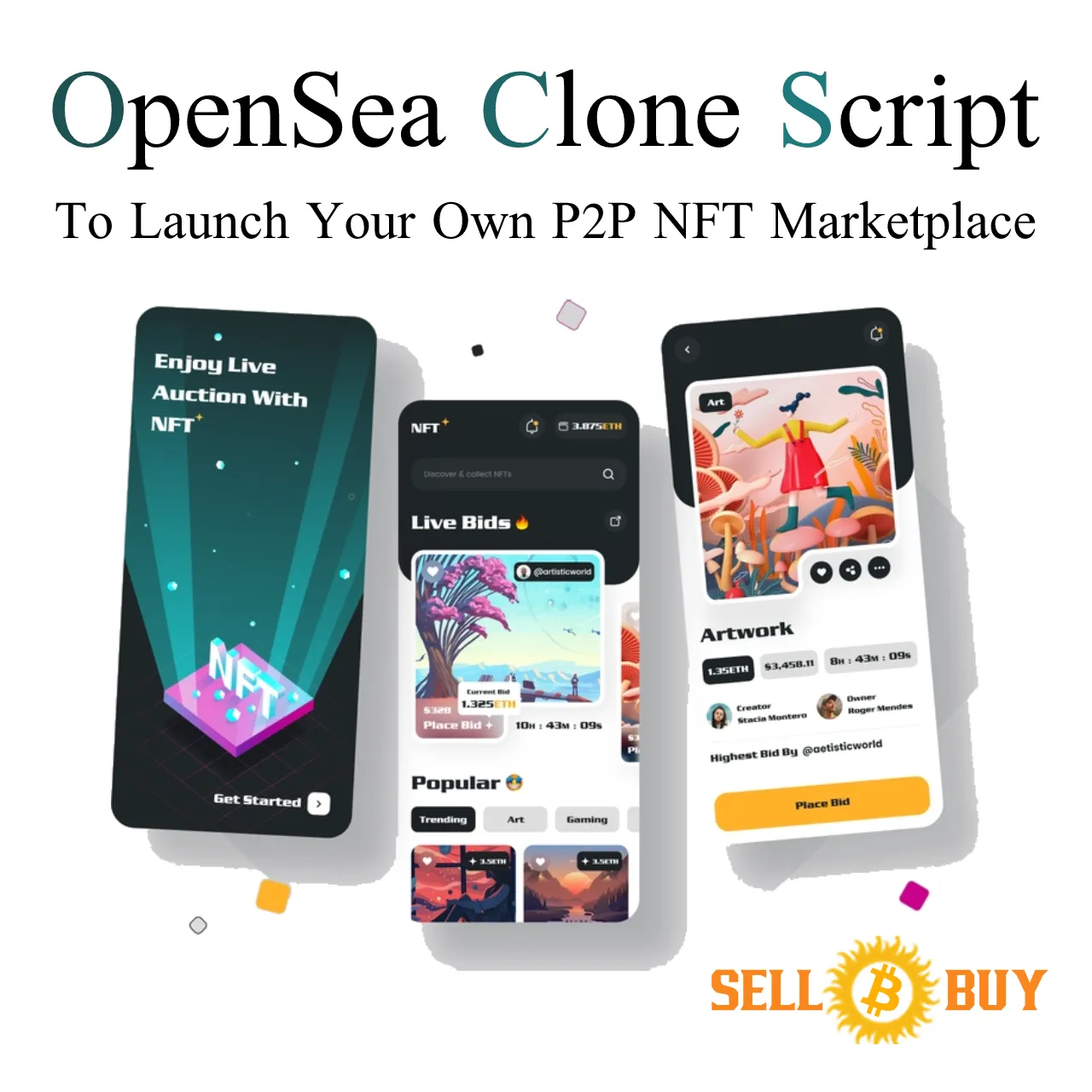 White label OpenSea Clone Script - Sellbitbuy