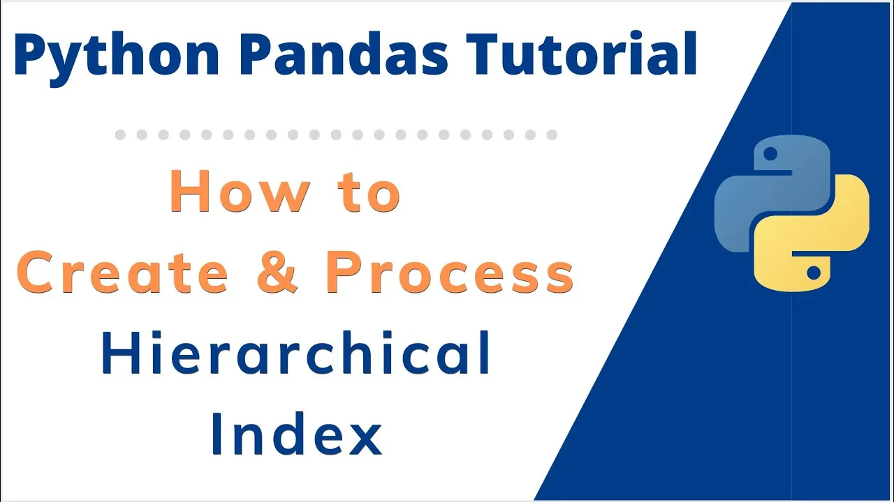 How to Create & Process Hierarchical index on Pandas Series