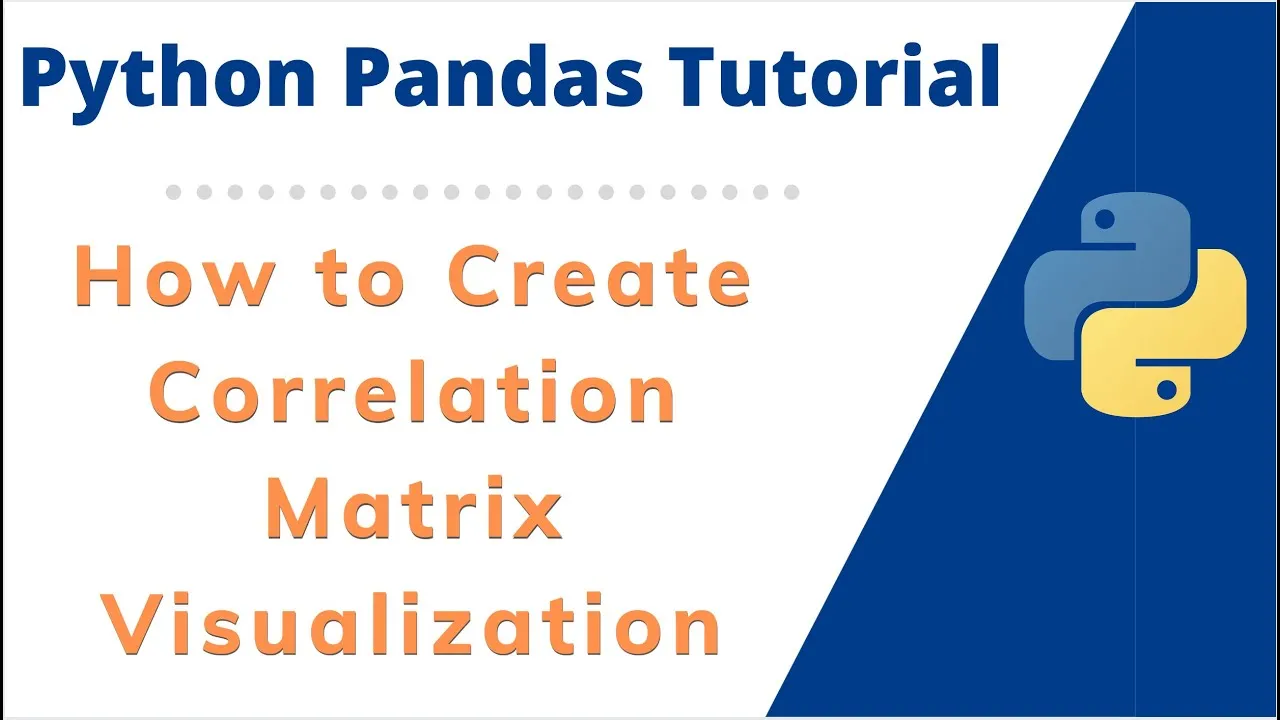 How to Create Scatter Plot Correlation Matrix Visualization using Python Pandas DataFrame