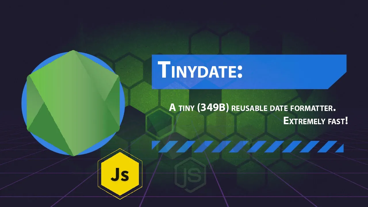 Tinydate: A Tiny (349B) Reusable Date formatter. Extremely Fast!