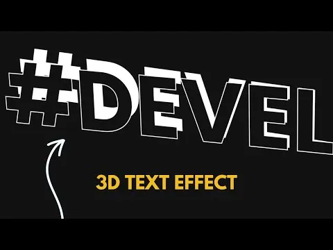 How to Create 3D Text Hover Effects with Text Stroke in Elementor