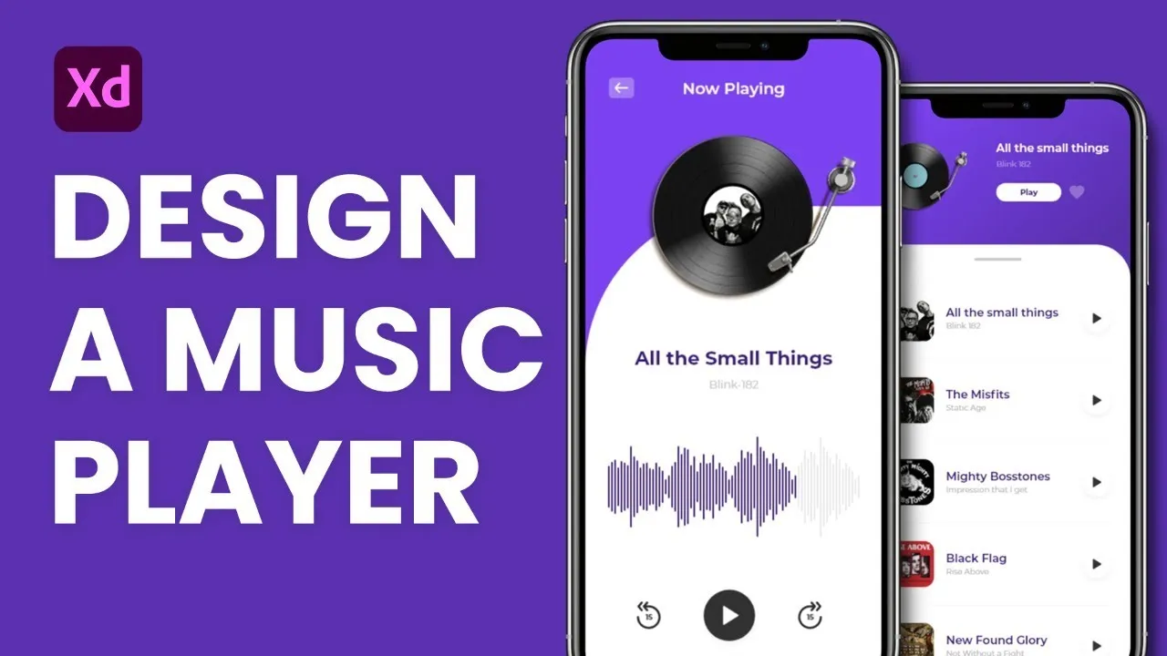 How to Design a Music Player in Adobe XD