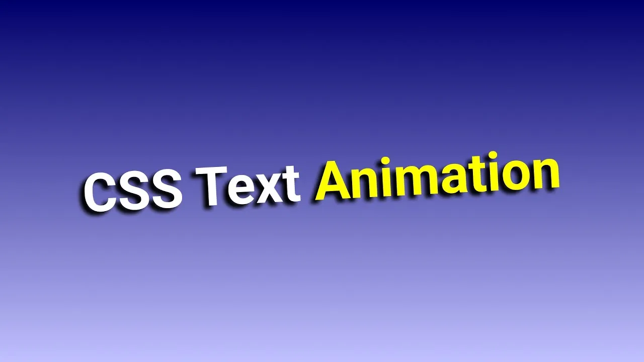 Sliding Text Animation Using HTML And CSS Only | ProgrammingTT