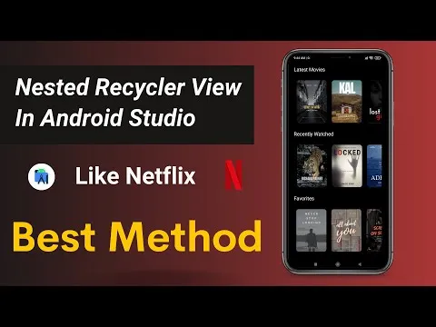 How To Create Nested Recyclerview in Android Studio 