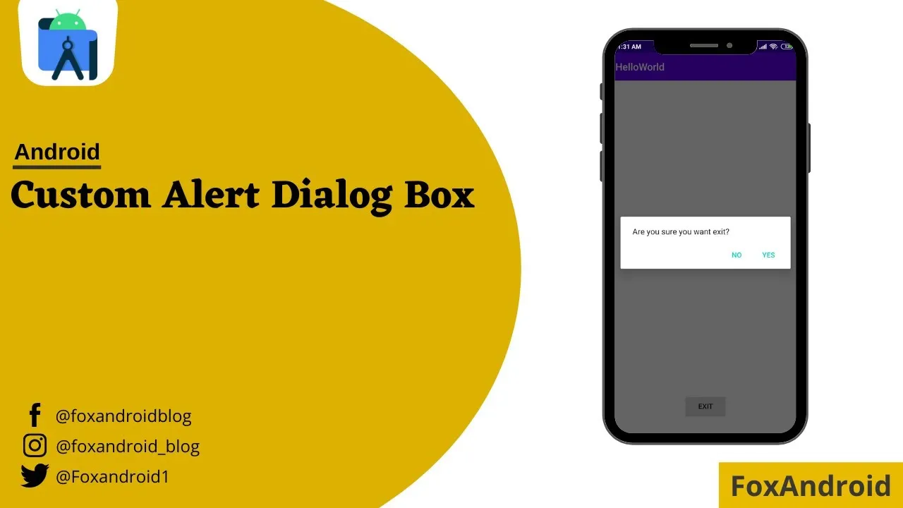 How to Build Custom android Alert Dialog | android Studio