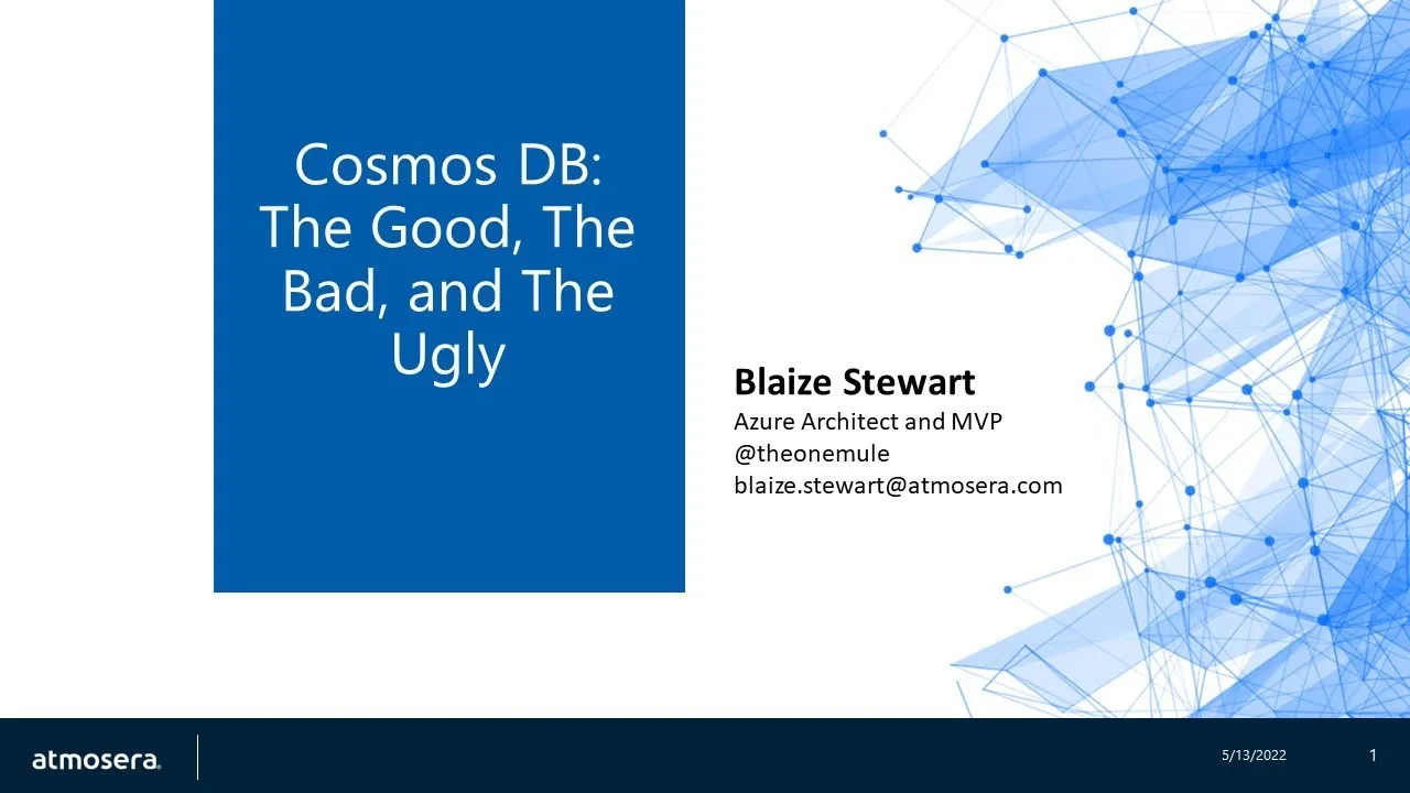 Azure Cosmos DB Is A Wonderful, Multiparadigm, Easy to Use