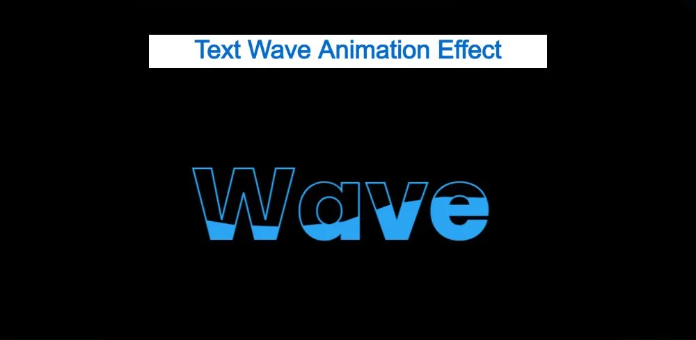Water Wave Text Animation Using CSS (Free Code)