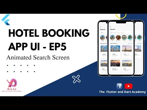Flutter Hotel Booking UI - Book your Stay At A New Hotel - Ep5