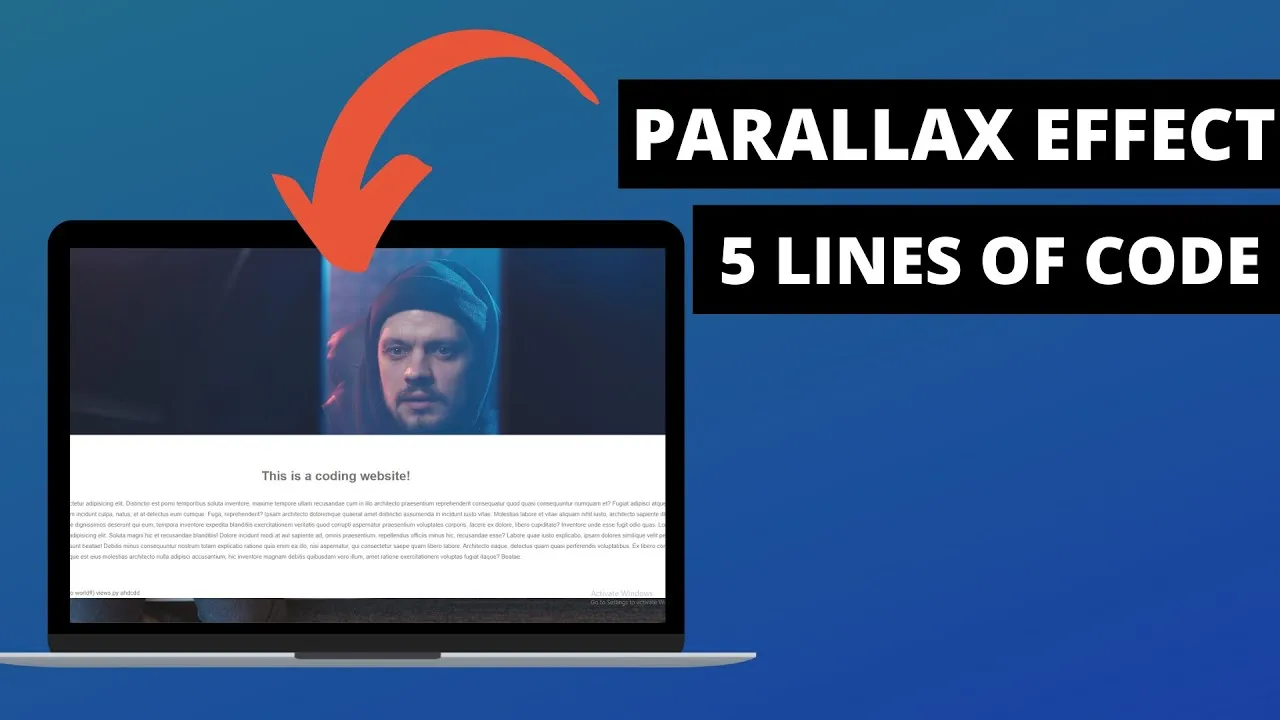 How to Create Parallax Effect using CSS (5 Lines Of Code)