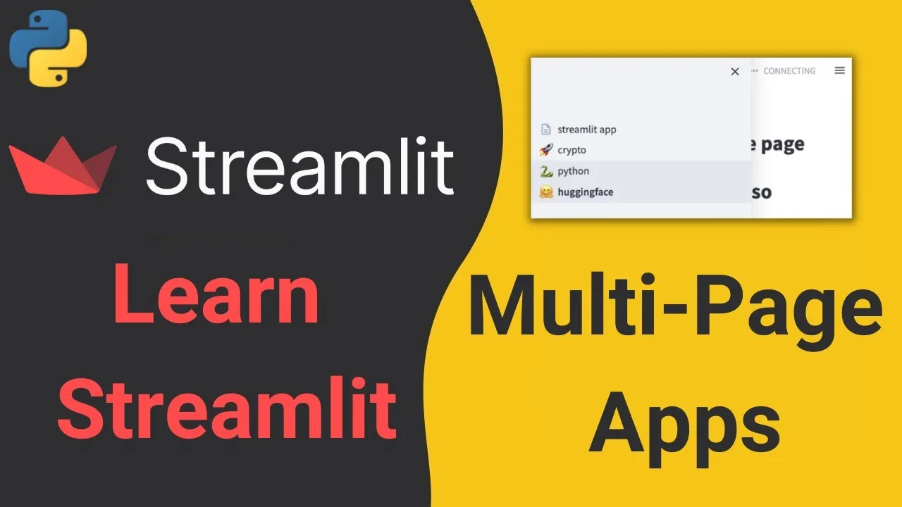 How to Build MultiPage Python App with Streamlit