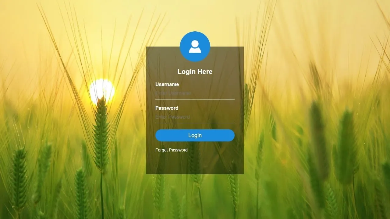 Transparent Login Form with HTML and CSS [Source Code]