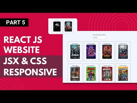 How to Create Movie Page with UI using JSX CSS in React JS