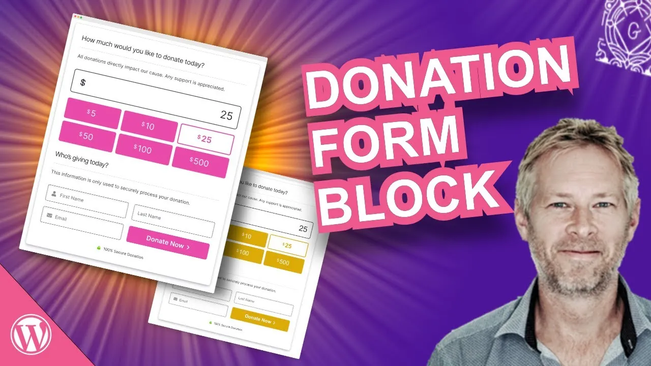 The New online Donation form Block For WordPress Gutenberg