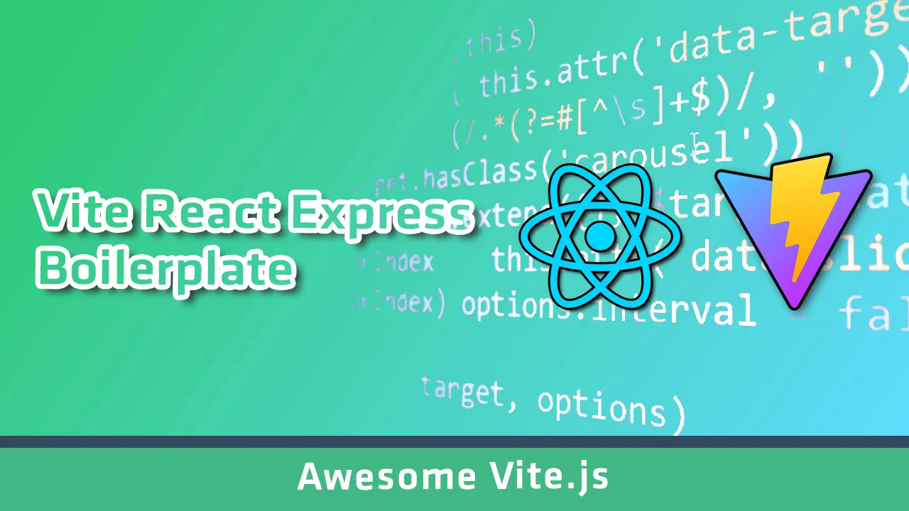 Vite React Express Boilerplate: Full-Stack template with React