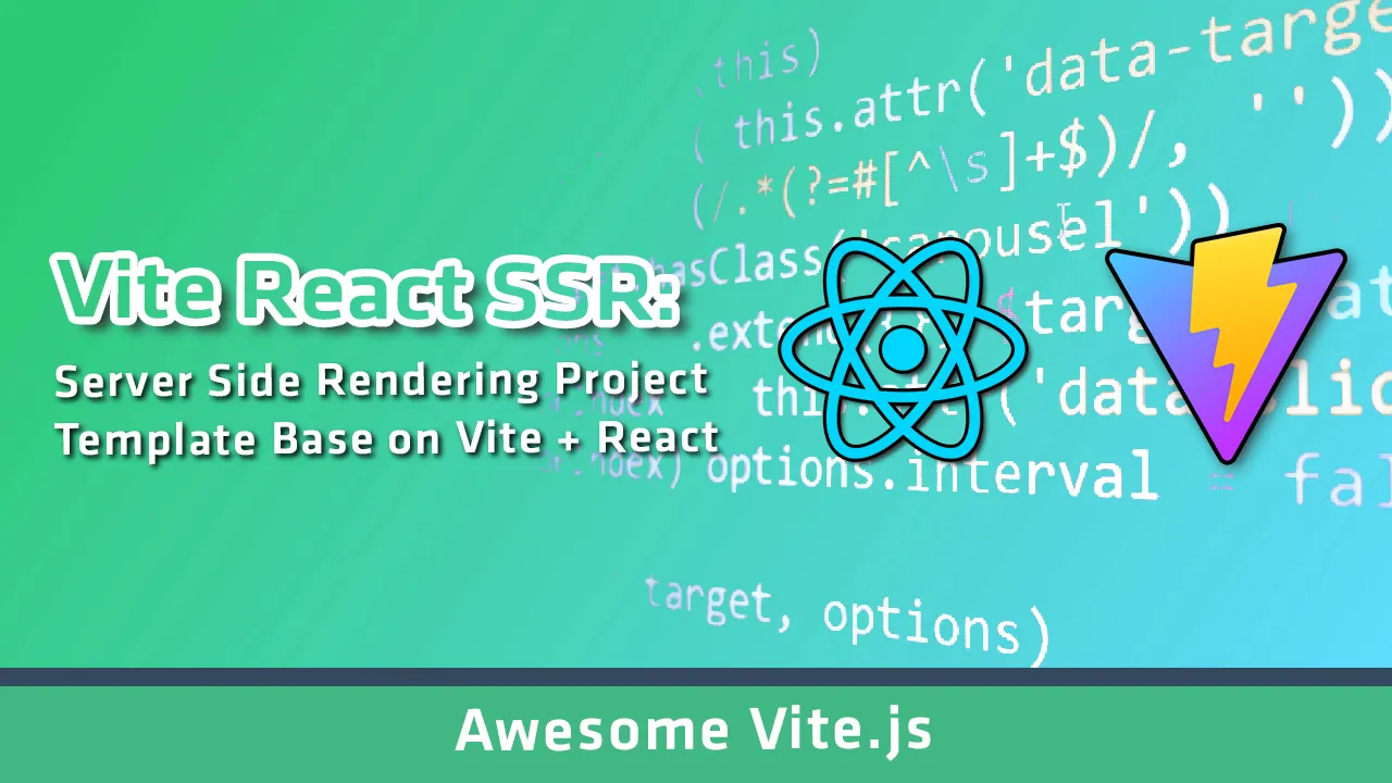 Server Side Rendering Project Template Base on Vite + React