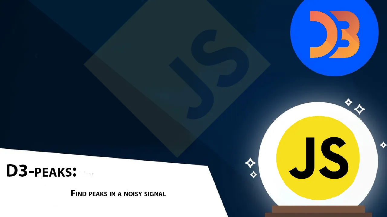 D3-peaks: Find Peaks in A Noisy Signal