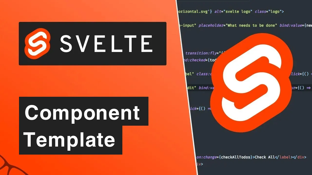 Component Template | A Base for Building Shareable Svelte Components