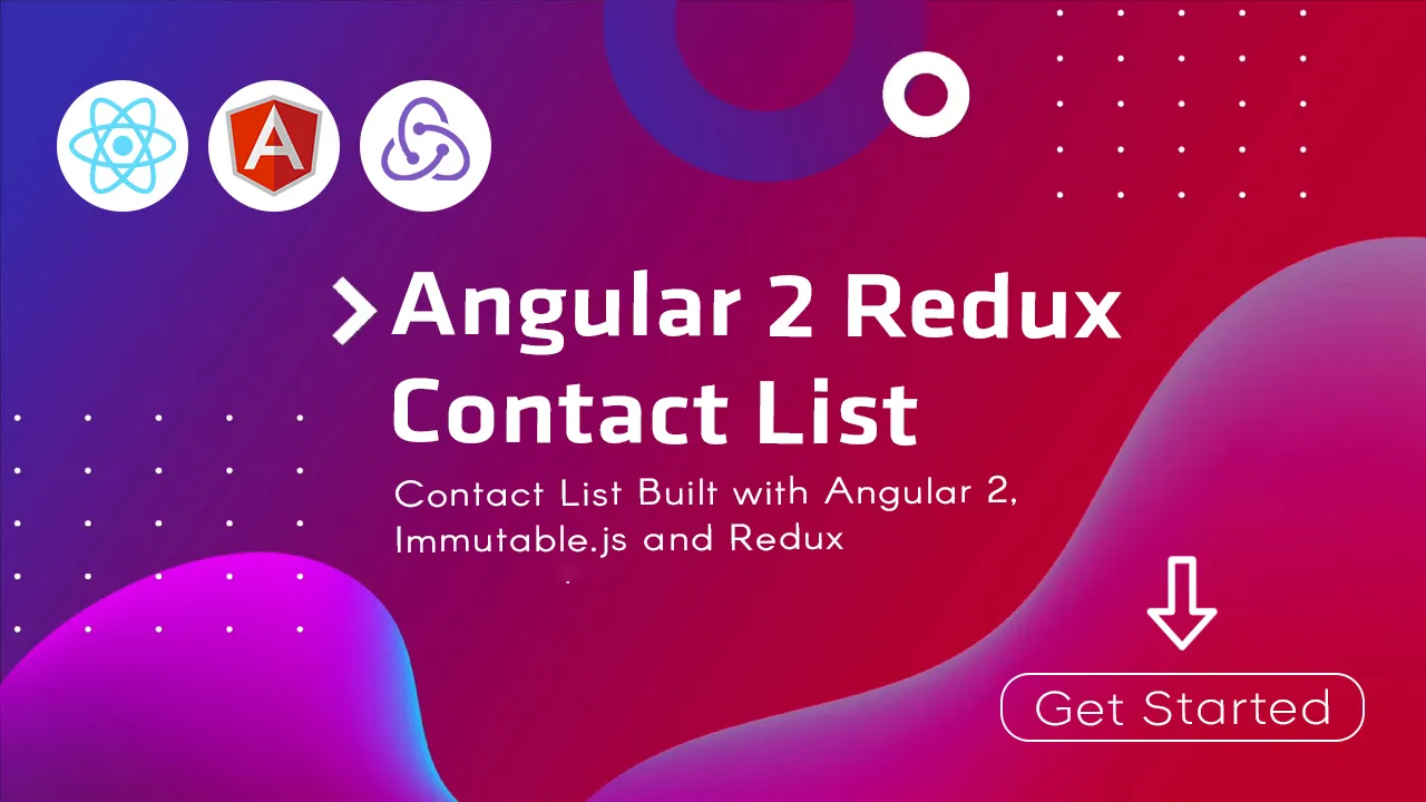 Contact List Built with angular 2, Immutable.js and Redux